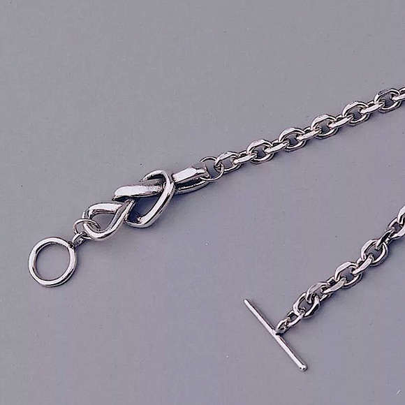 Sterling Silver Knot Minimalist Bracelet - Picture 5 of 6